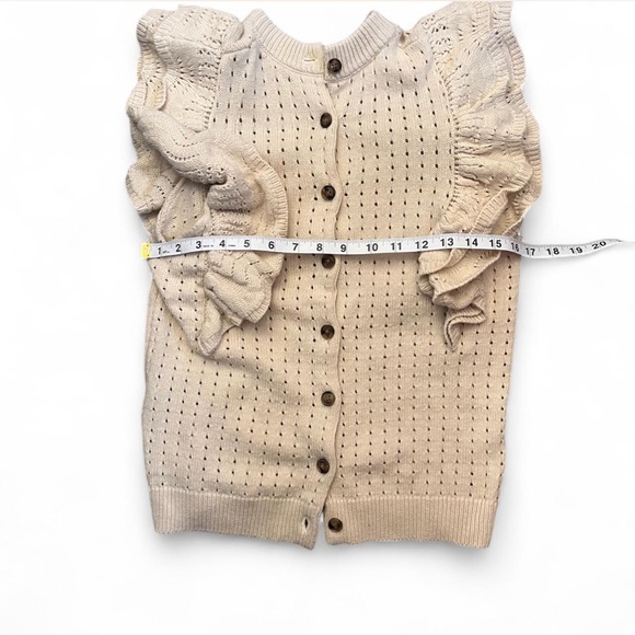 Button Ruffled Knit Sweater - Picture 5 of 6